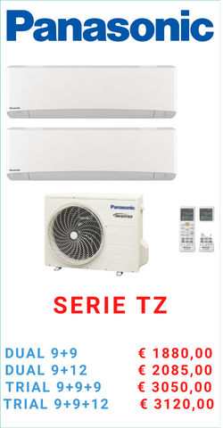climatizzatore PANASONIC SERIE TZ dual trial a roma
