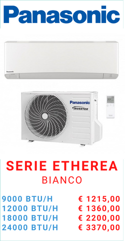 mt termoidraulica climatizzatore PANASONIC SERIE ETHEREA a roma