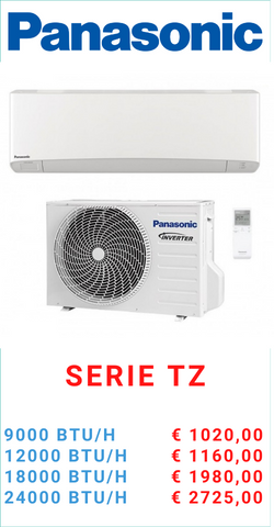 mt termoidraulica climatizzatore PANASONIC SERIE TZ a roma