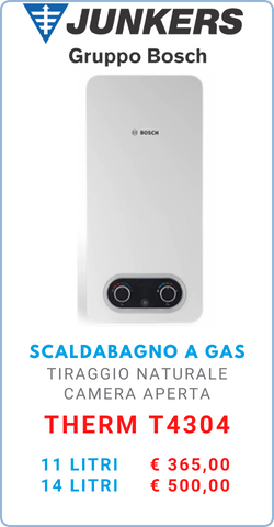 SCALDABAGNO A GAS JUNKERS therm t4304 A ROMA