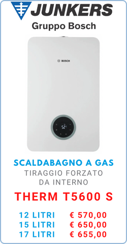 SCALDABAGNO A GAS JUNKERS therm t5600 S A ROMA