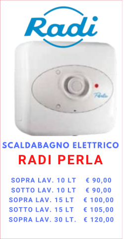 SCALDABAGNO elettrico sottolavello RADI PERLA A ROMA
