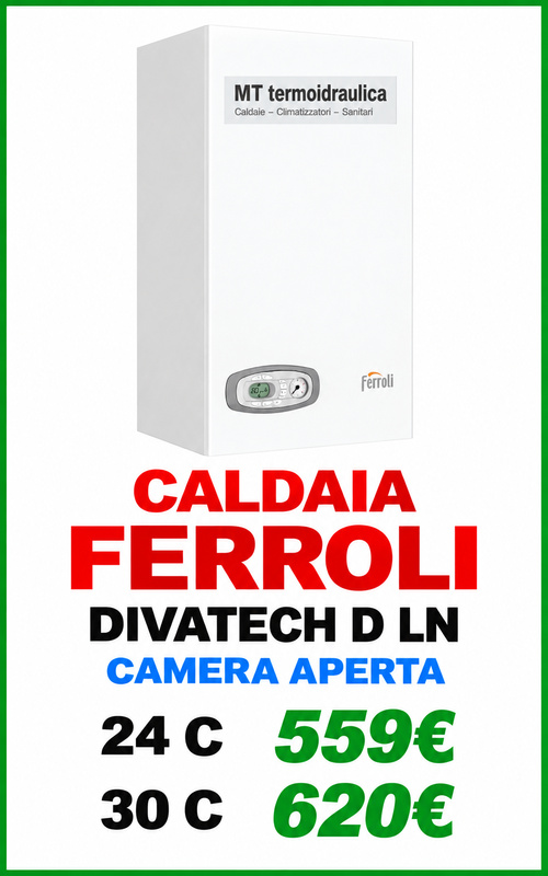 CALDAIA ferroli divatech ROMA