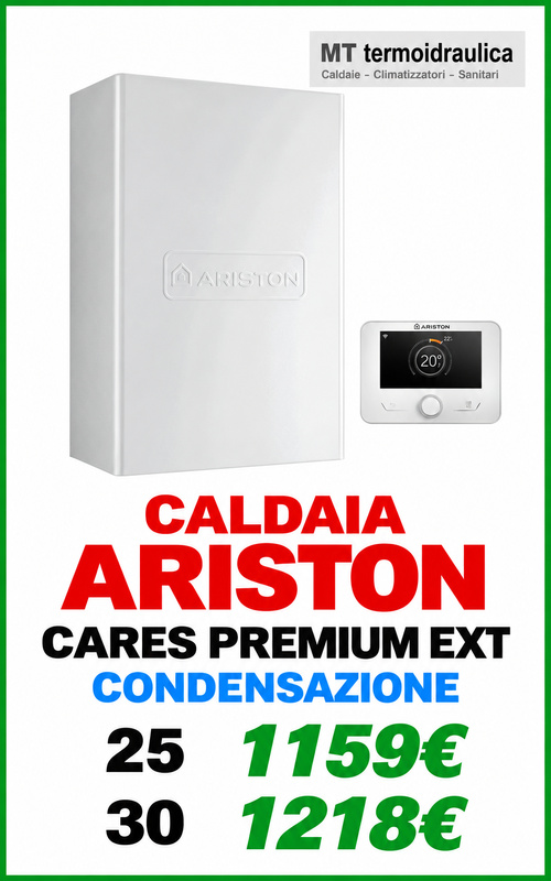 caldaia Ariston cares premium ext roma