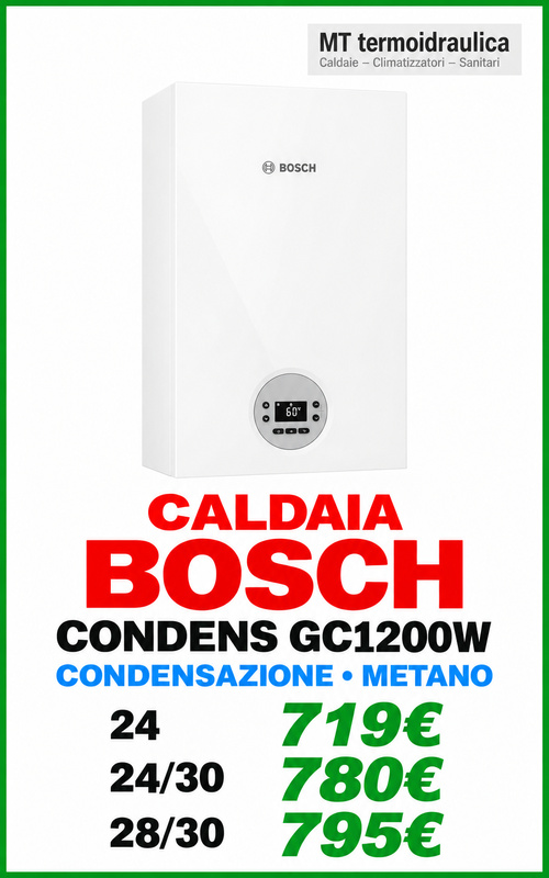 CALDAIA Bosch condensazione ROMA
