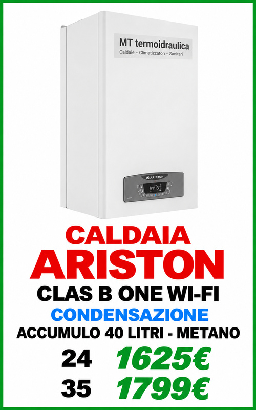 caldaia Ariston clas b one roma