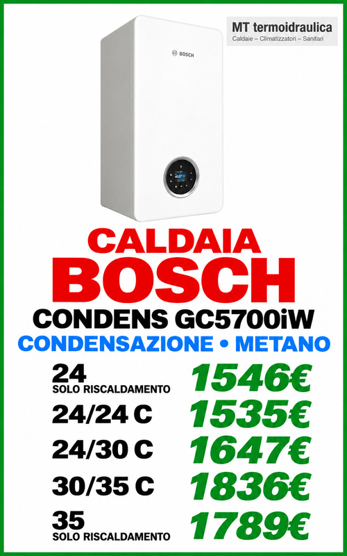 CALDAIA Bosch condensazione ROMA