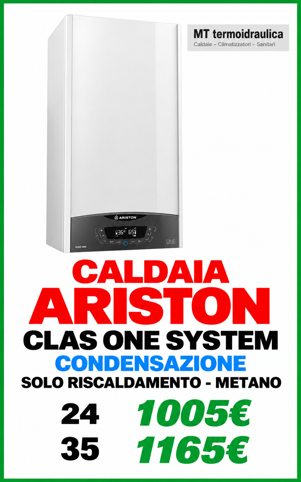 Caldaia Ariston Clas One System ROMA