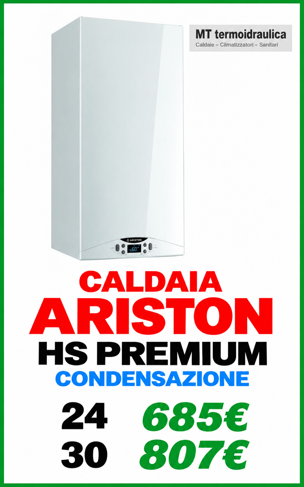 Caldaia Ariston HS Premium a condensazione-10 roma